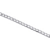 10K White Gold 4.75mm Plain Hollow Cuban Curb Link Chain Necklace 18 - 30 Inch