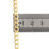 Genuine 10K Yellow Gold 4.50mm Hollow Plain Cuban Curb Link Bracelet 7-9 Inches