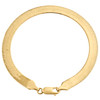 bracelet pour hommes en or jaune 10 carats 6,90 mm à chevrons massifs hautement polis 7-9 pouces
