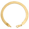 bracelet pour hommes en or jaune 10 carats 6,90 mm à chevrons massifs hautement polis 7-9 pouces