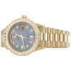 Reloj Rolex President Day-Date 18038 con diamantes, oro de 18 quilates, esfera de meteorito de 36 mm, 4,18 ct