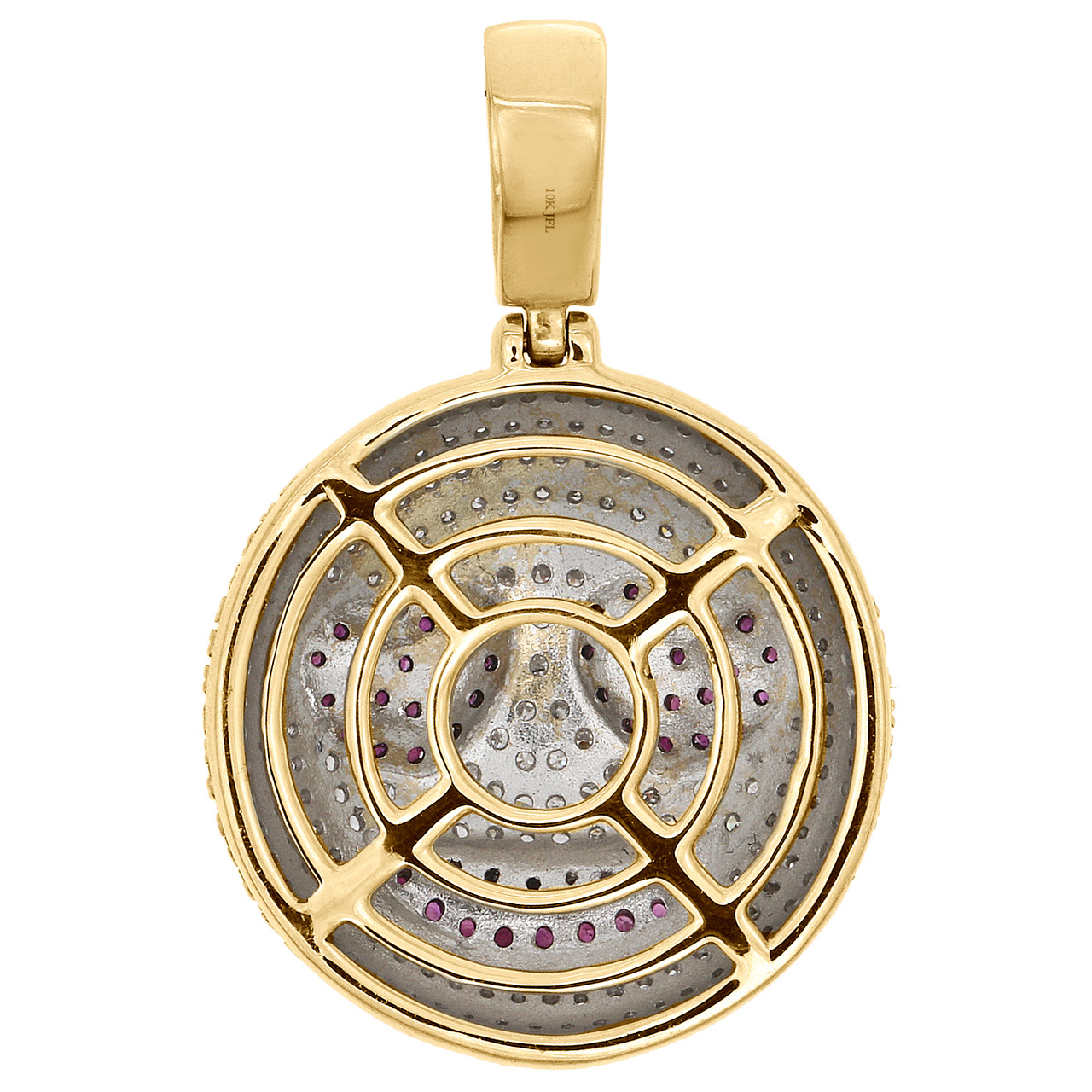 10K Yellow Gold Diamond Smiling Face Heart Eyes Emoji