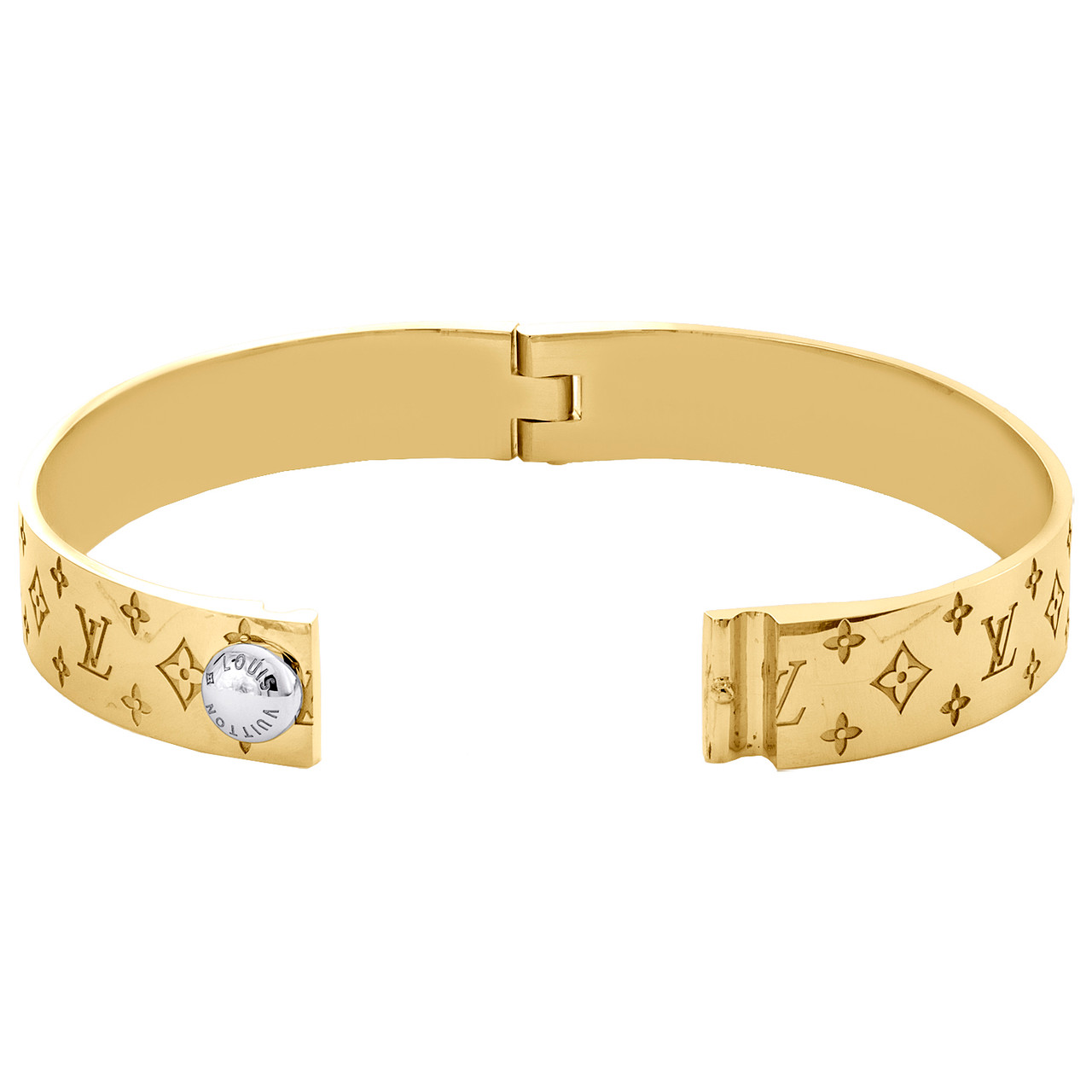 LV Louis Vuitton bracelet bangle gold - WJLUXURIES