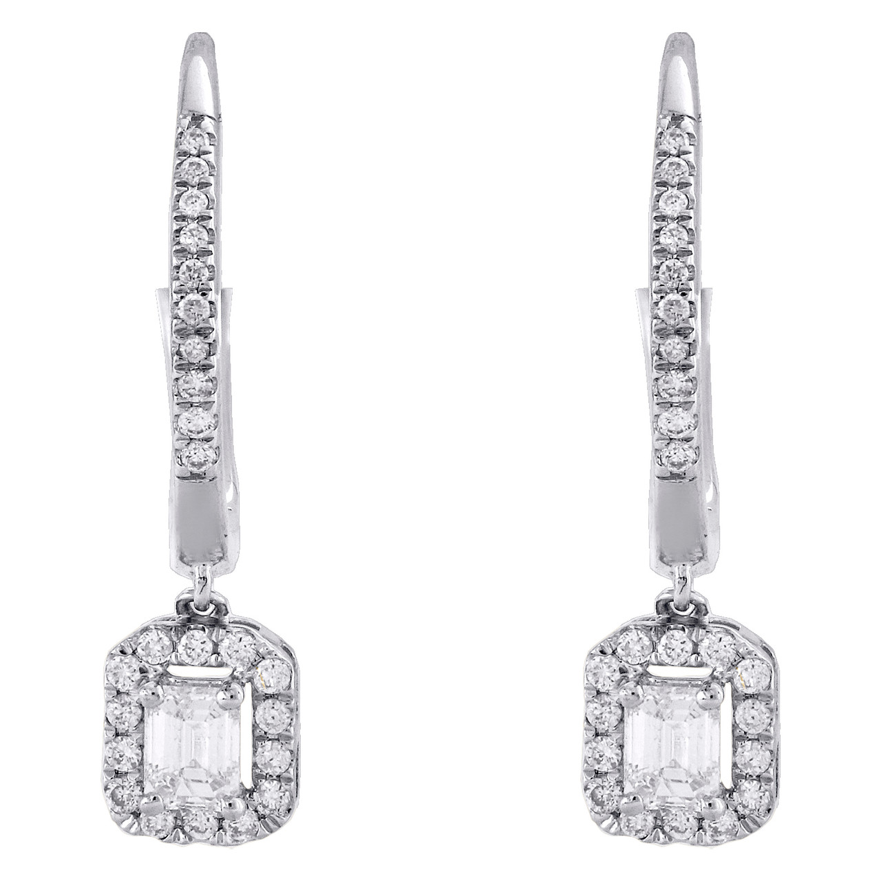 Classic Emerald Cut Drop Earrings