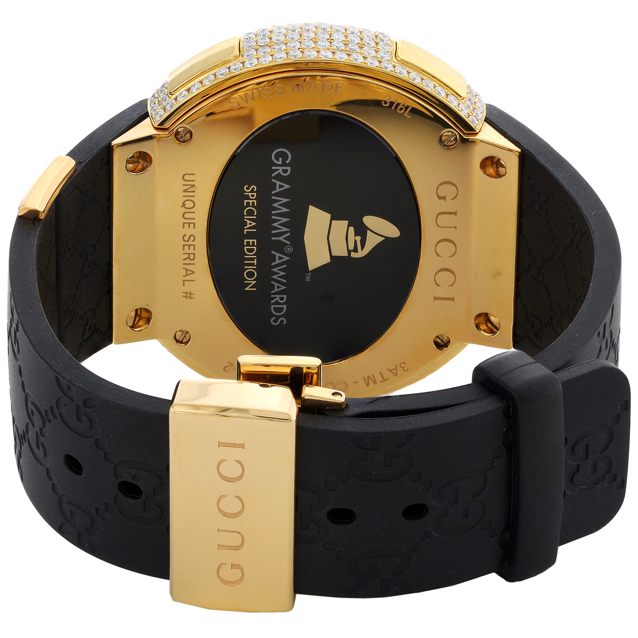 Mens Custom Limited Edition Grammy Gucci Diamond I-Gucci YA114215 Digital  Watch - JFL Diamonds & Timepieces