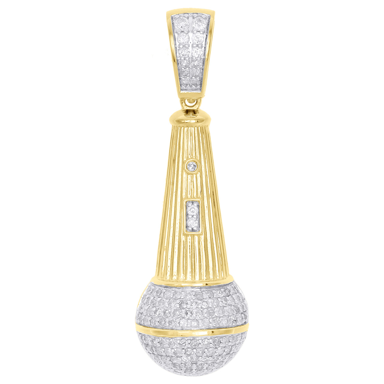 diamond microphone pendant