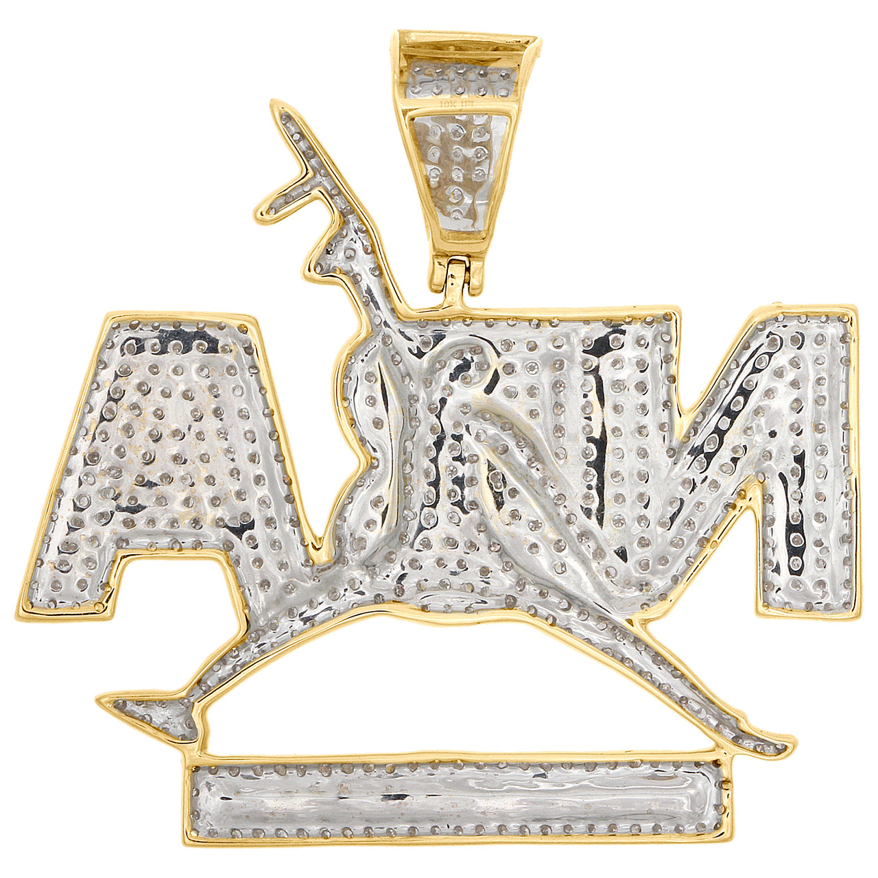 Accessories  Gold Iced Out Nba Never Broke Again Charm Chain