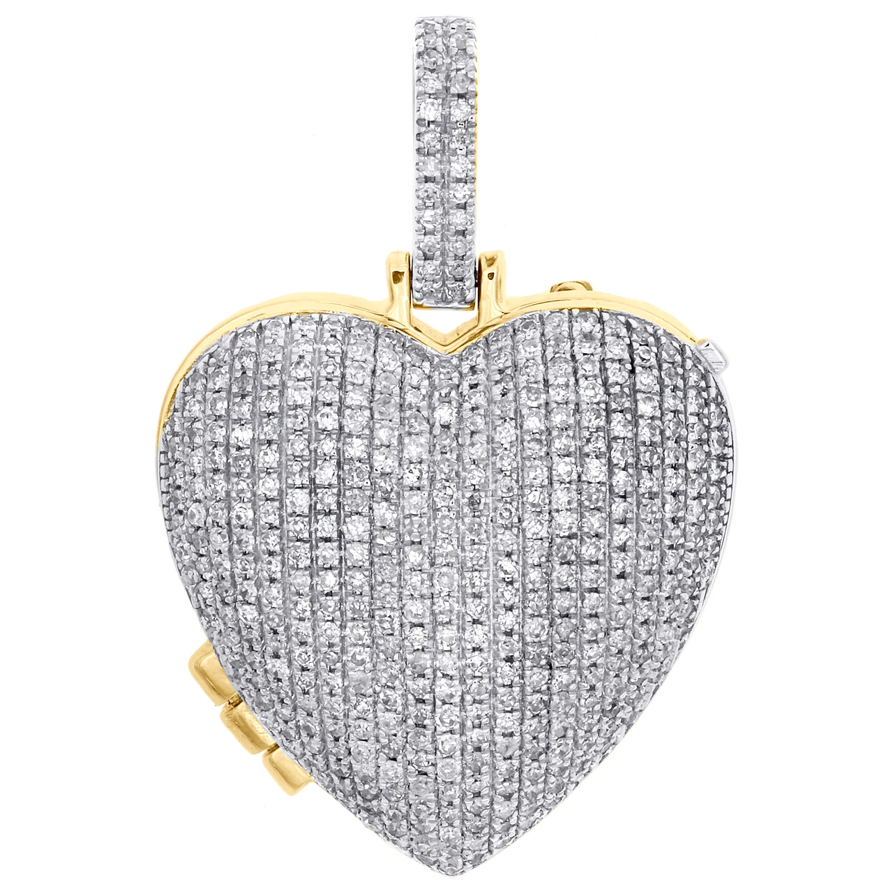 10K Yellow Gold Diamond Heart Memory