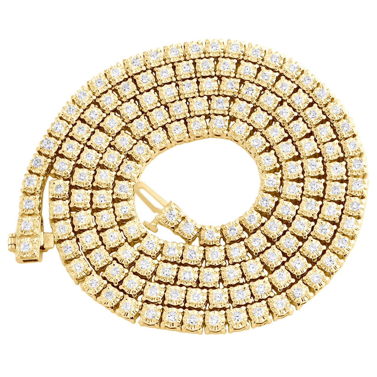 10K Yellow Gold 4 Prong Round Diamond 