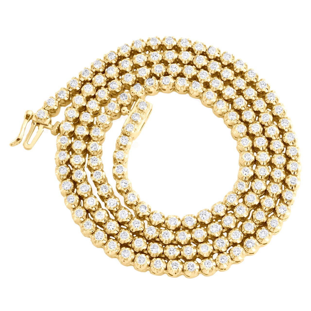 10K Yellow Gold Diamond Tennis 3.50mm 
