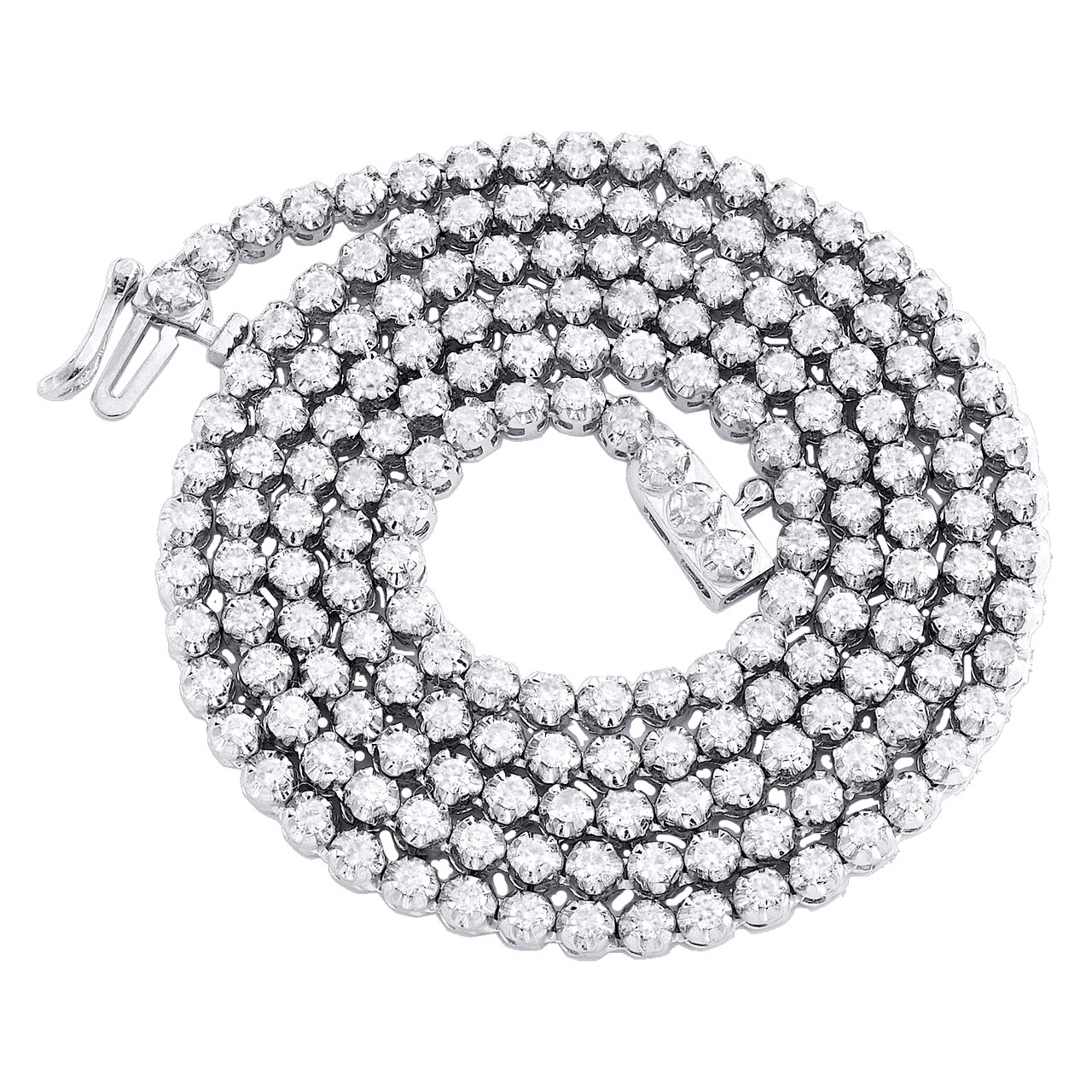 Tennis Necklace | 3mm Round Cut Diamond Tennis Chain - 6 ICE