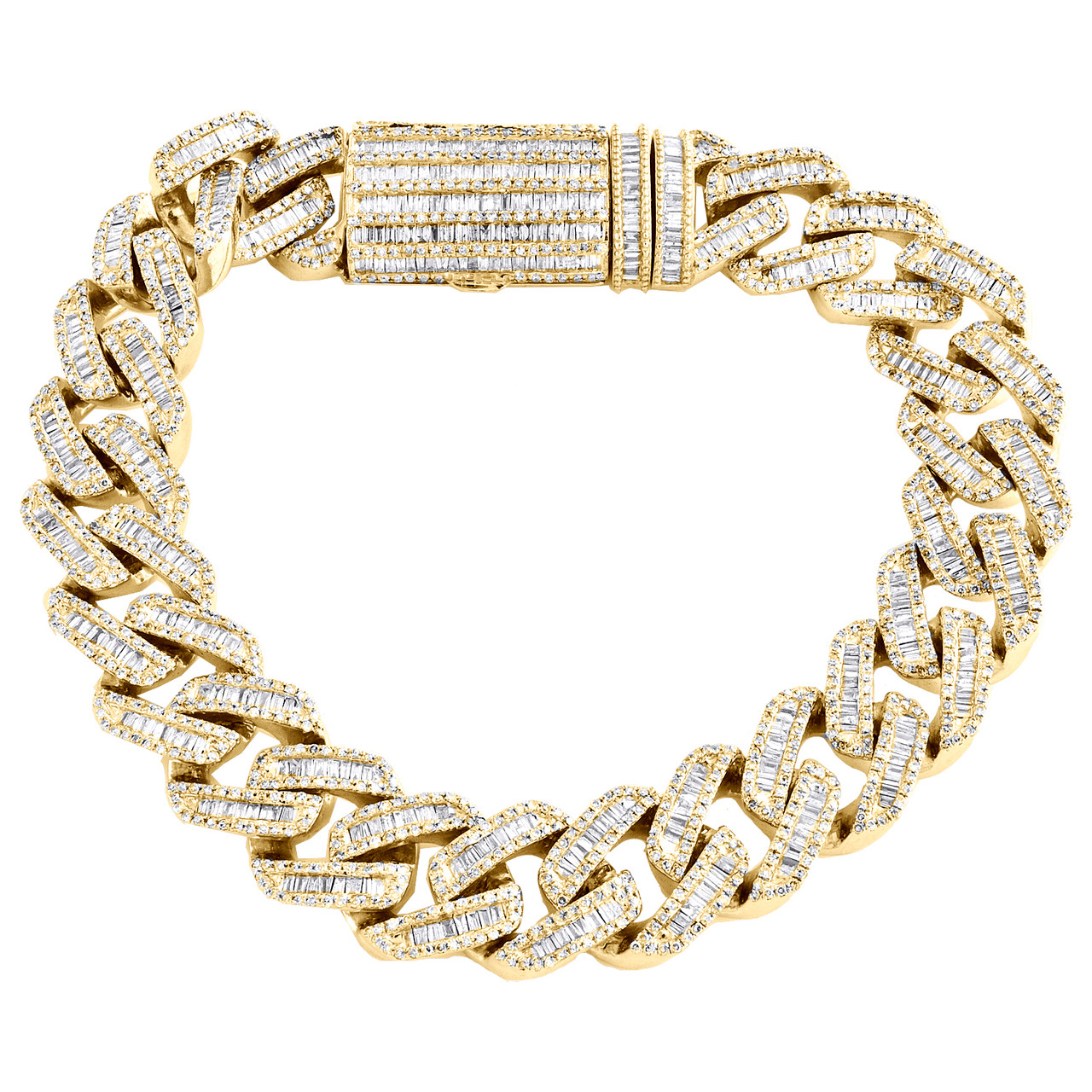 10K Yellow Gold Round \u0026 Baguette 