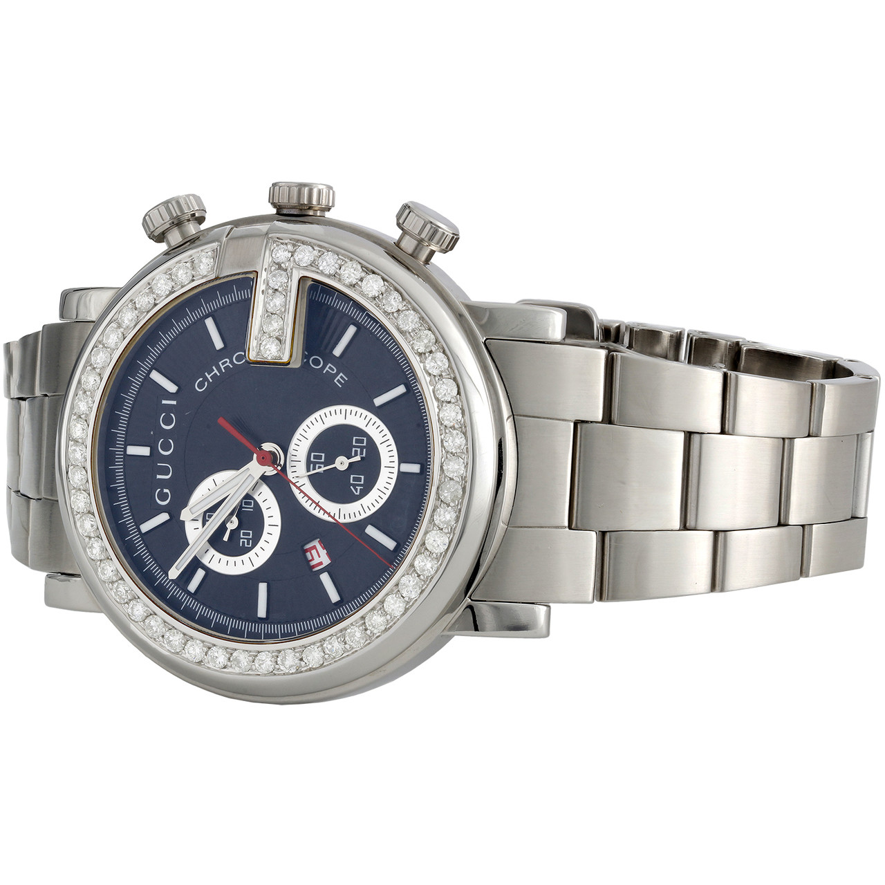 Mens Custom Diamond Gucci Ya101309 G 