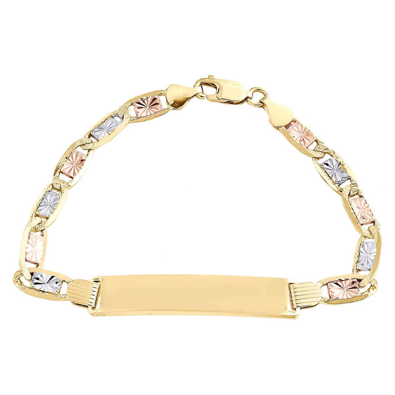 Keti Sorely Designs Gold Monogram Bracelet 1.25 inch / 6 1/2 inch / 24K Gold Plated