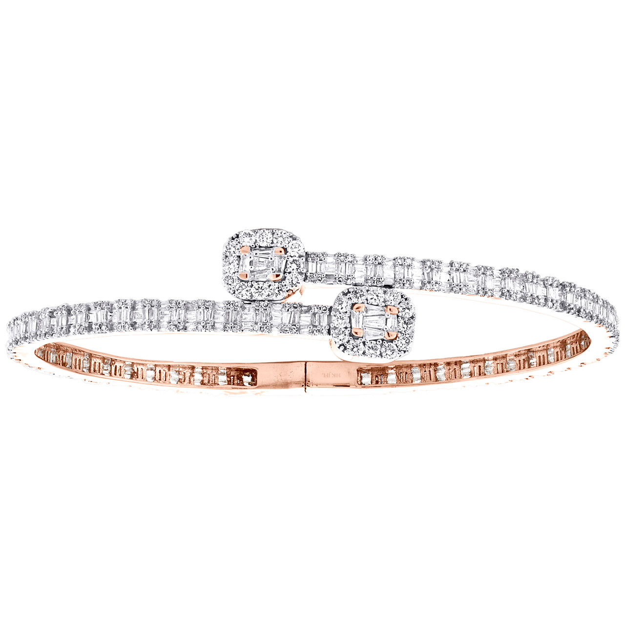 Elegant Diamond Halo Bracelet in 14K Gold – Rocco's Jewelry