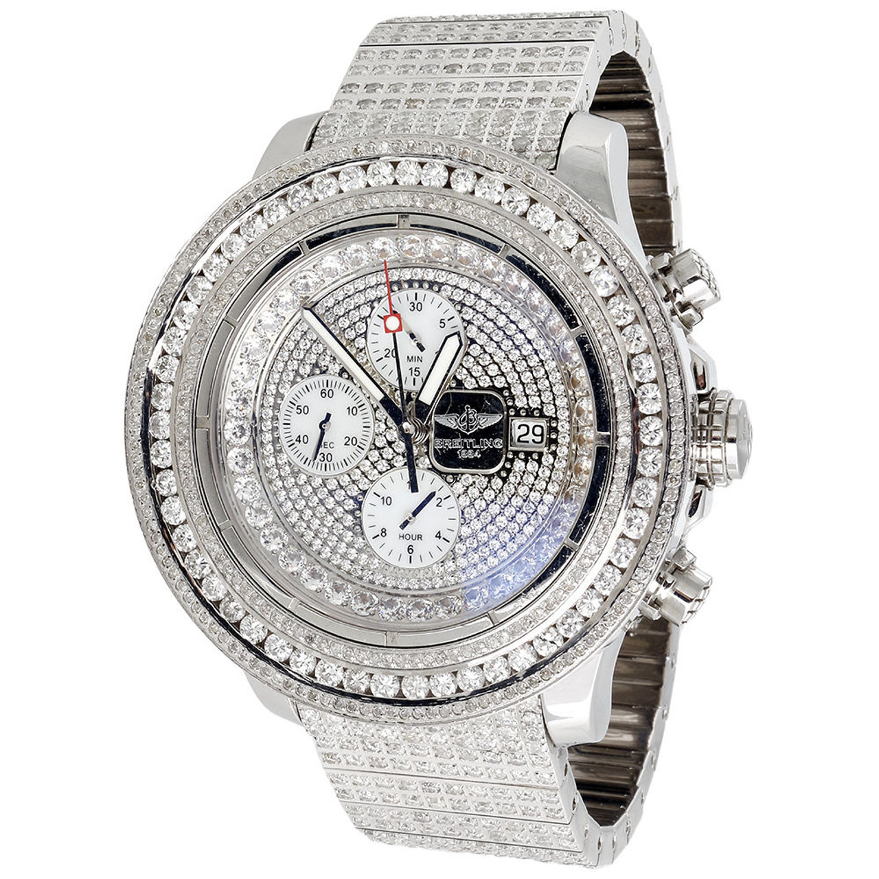 diamond watch with diamond band