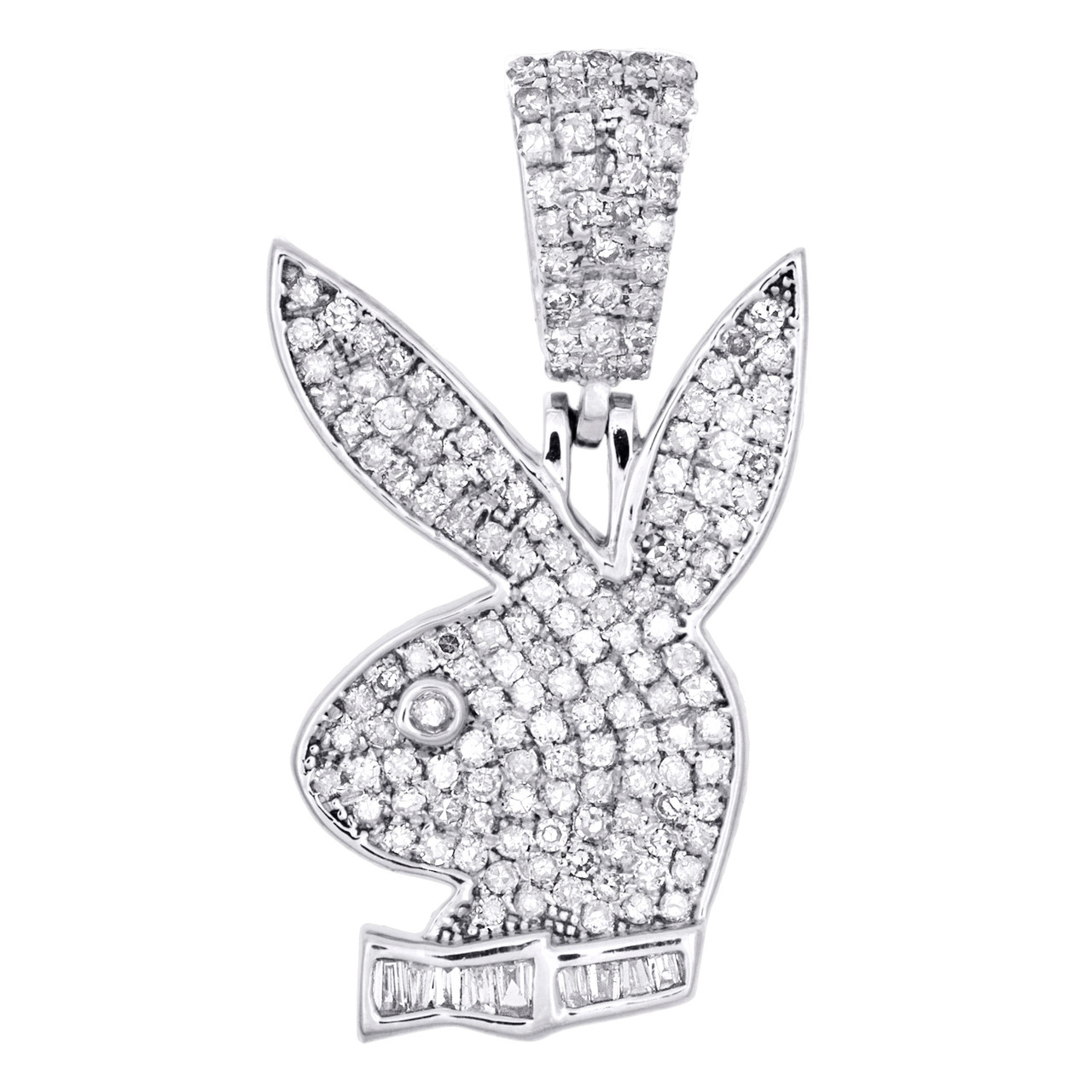 diamond playboy bunny necklace