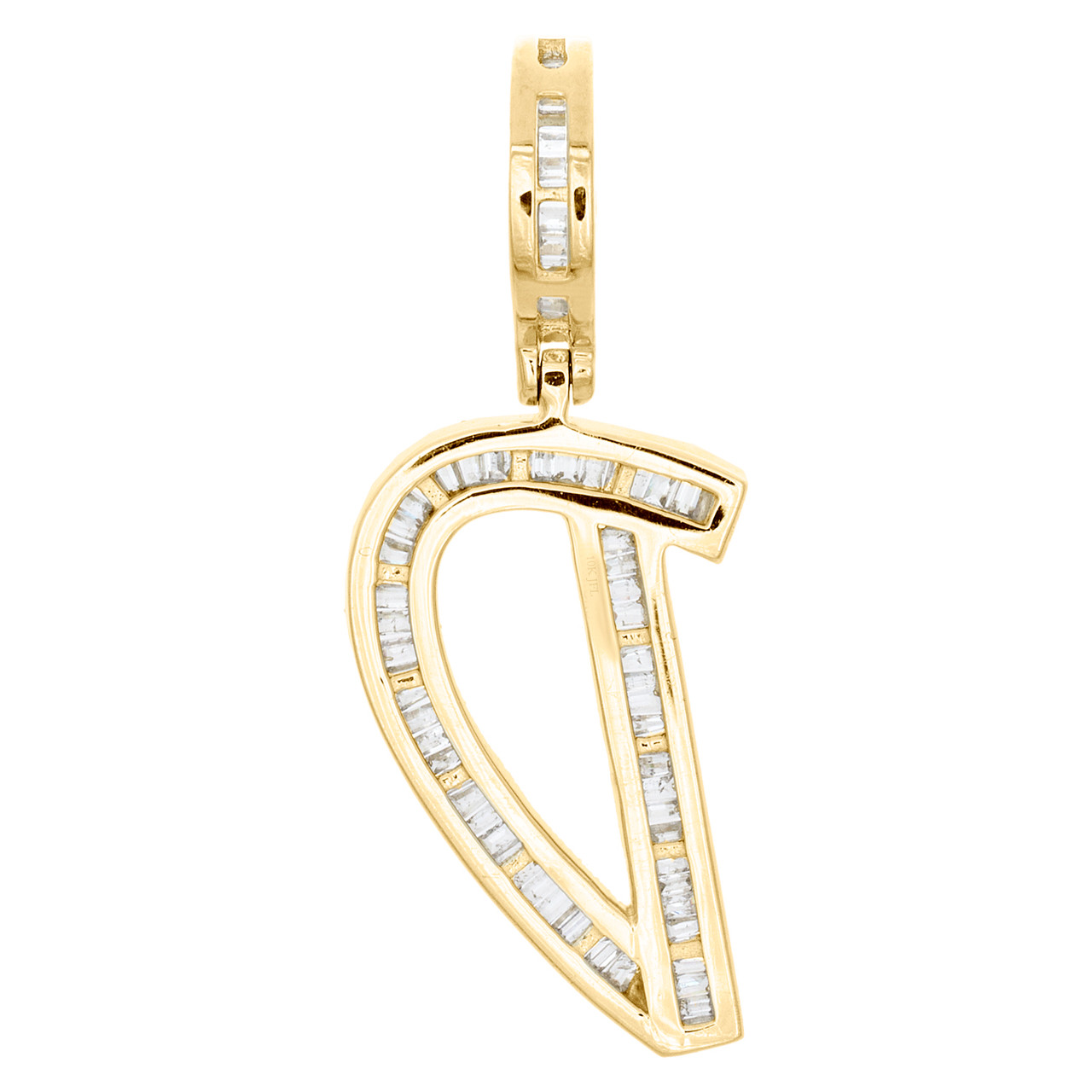 DRD Diamond Initial Charm Yellow Gold / Q