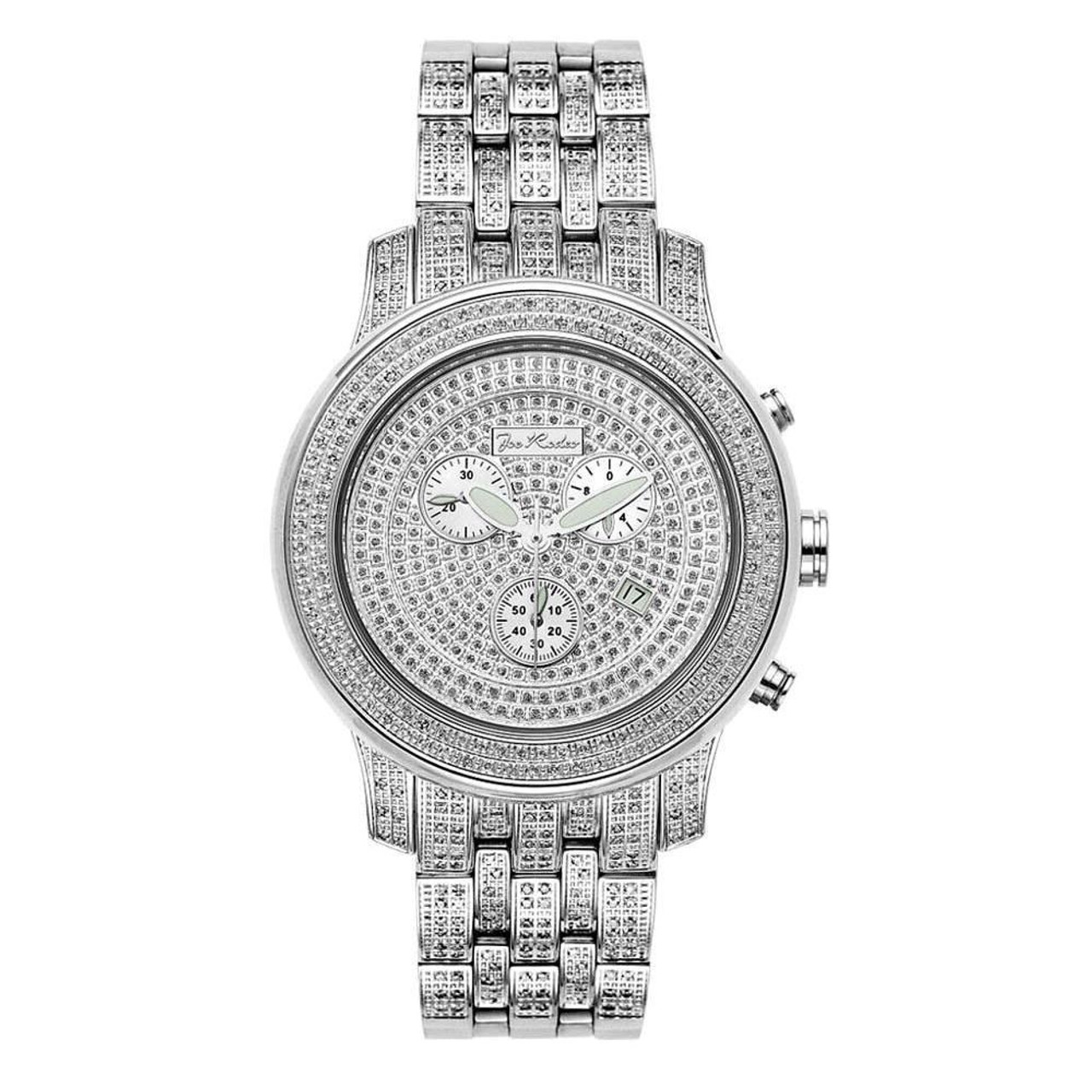 Avianne&Co Mens Ceramic Stainless Steel Black Chrono Diamond Watch 2.3 –  Avianne Jewelers