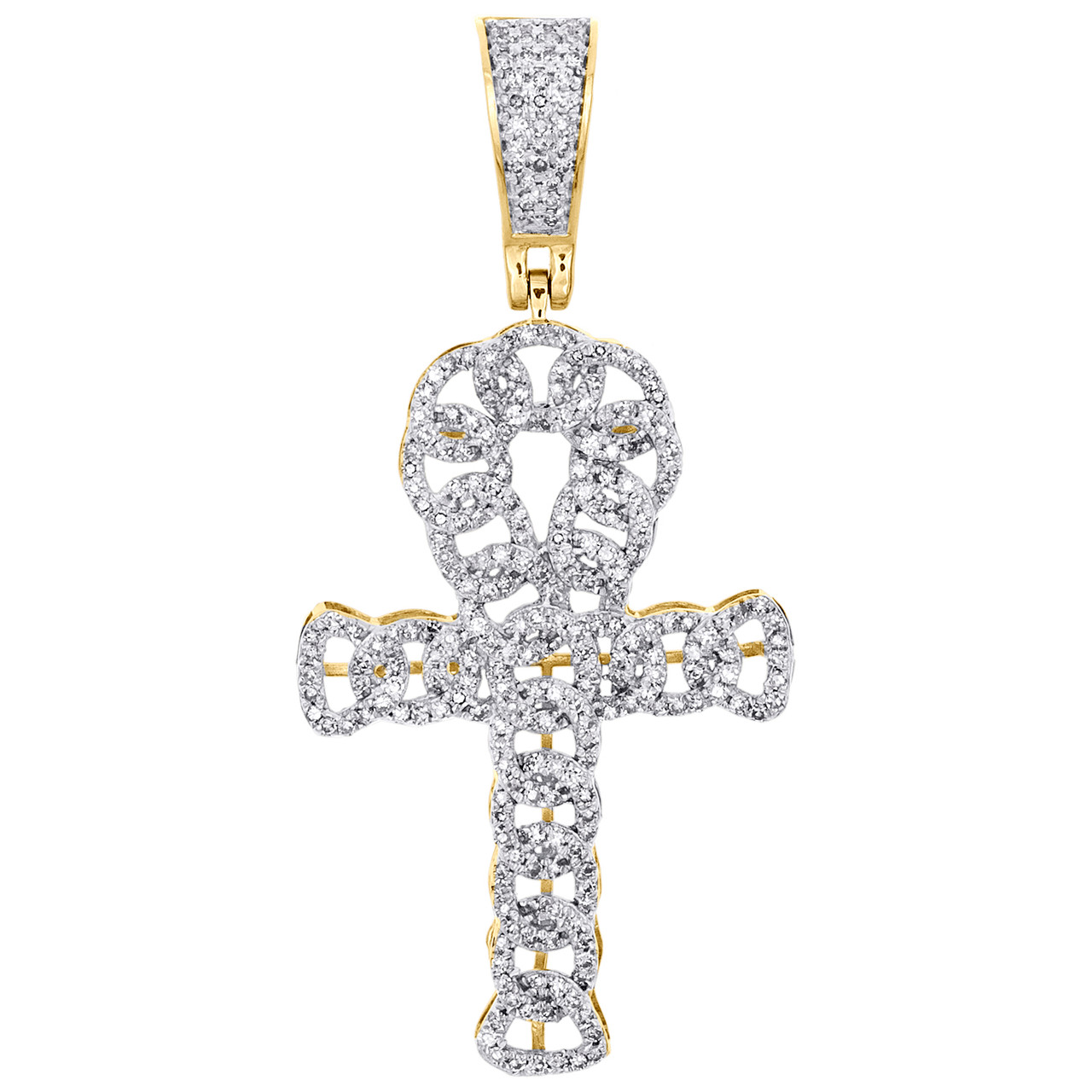 10K Yellow Gold Round Diamond Miami 