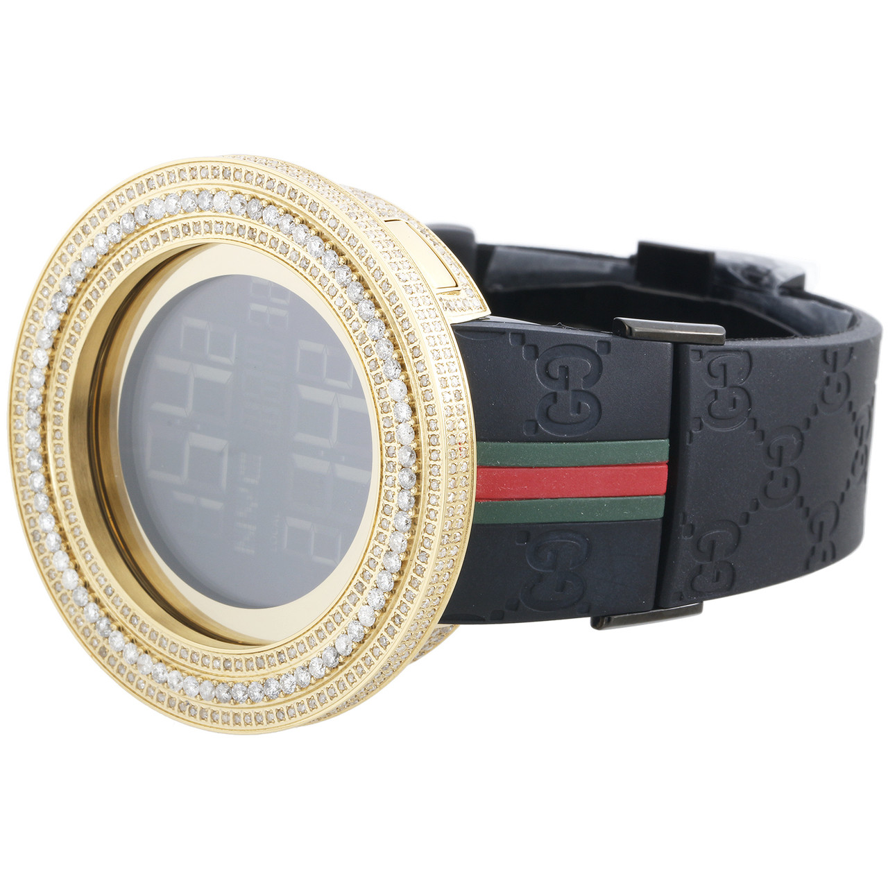 gucci digital watch gold