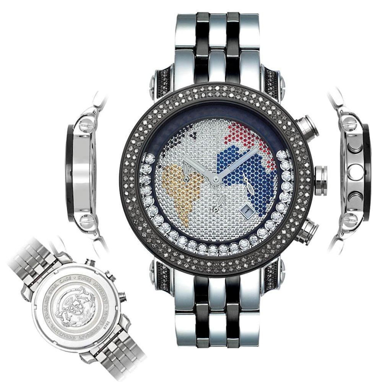 Men's Diamond Watch Joe Rodeo Junior JJU44 13.25 Ct Illusion Dial - JFL  Diamonds & Timepieces