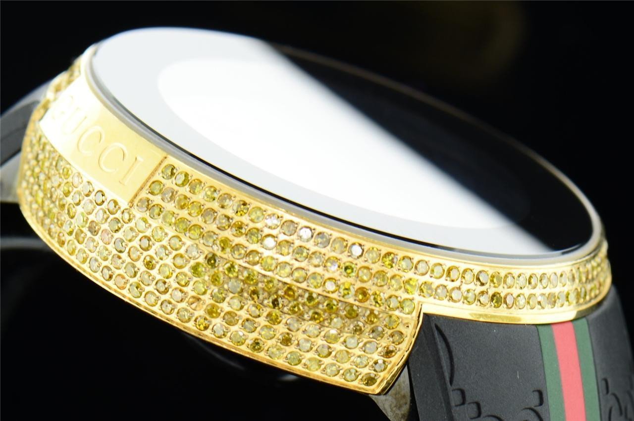 New Mens Custom Yellow Full I Gucci Digital Ya114207 Canary
