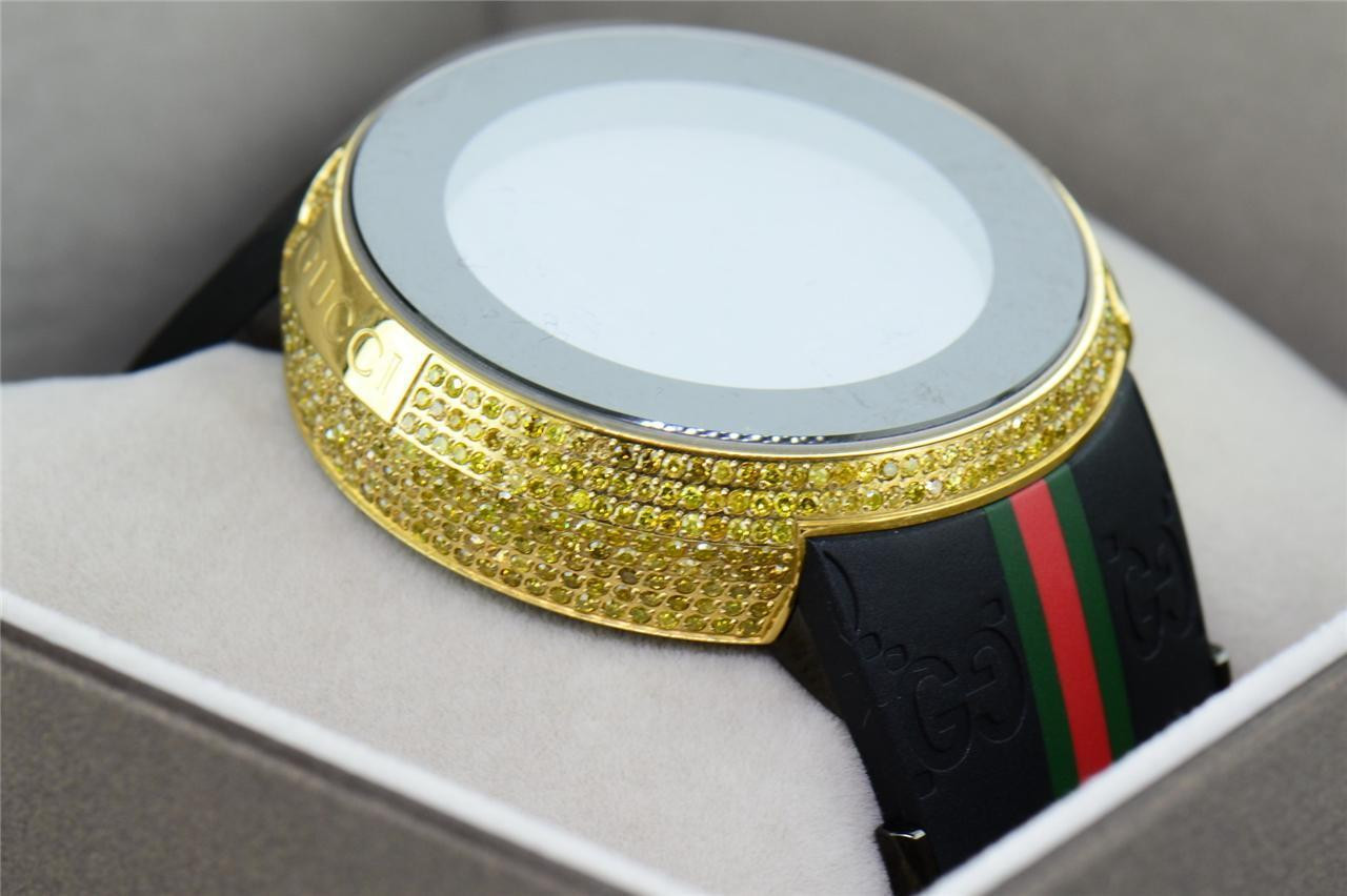 New Mens Custom Yellow Full I Gucci Digital Ya114207 Canary
