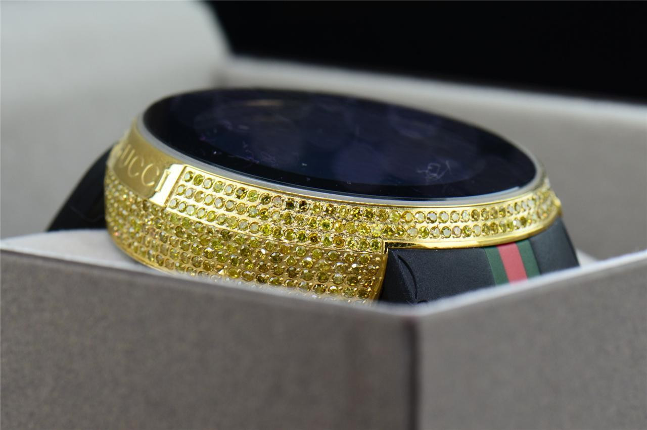 New Mens Custom Yellow Full I Gucci Digital Ya114207 Canary