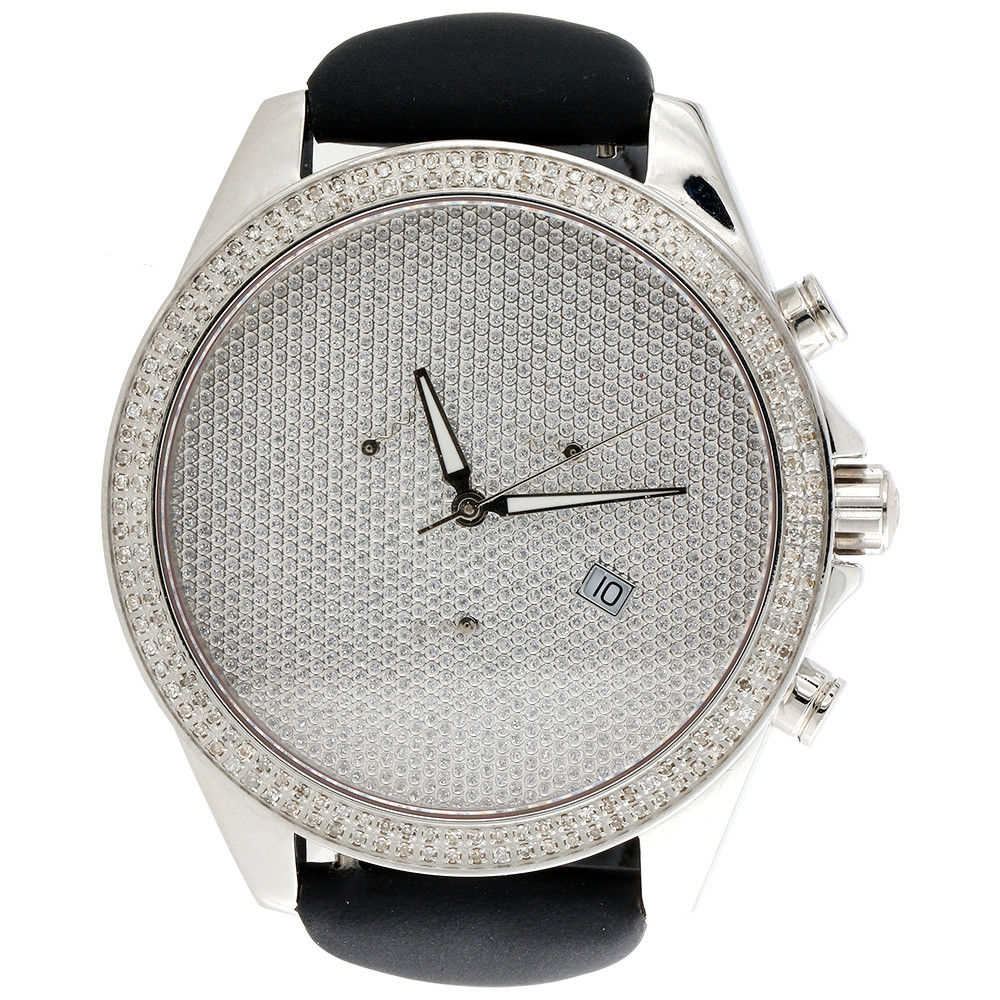 Mens XL Arctica Glory Diamond Watch Full Illusion Dial 47mm Joe