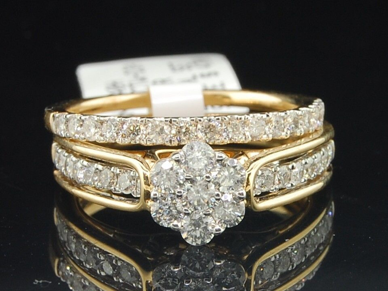 Anillo De Compromiso De Diamantes De Oro Amarillo De 14 K 54 OFF