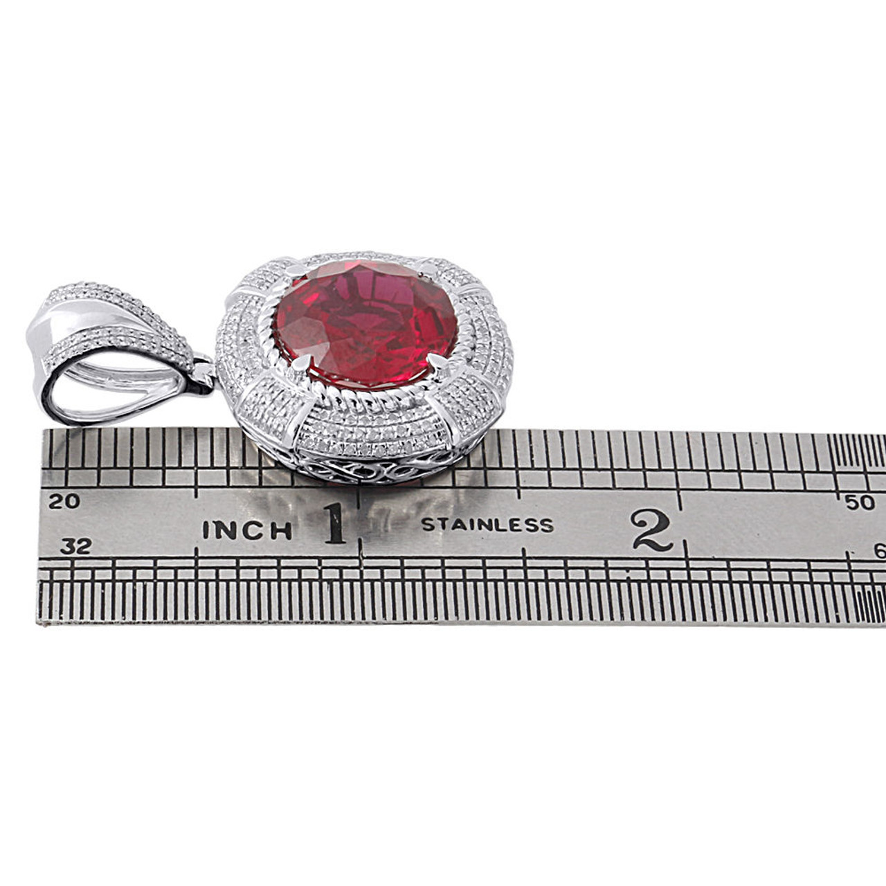 STERLING RUBY CHRON 美品 KARMA JewelersClub Ruby Ring Birthstone Jewelry – 0.50 Carat Ruby