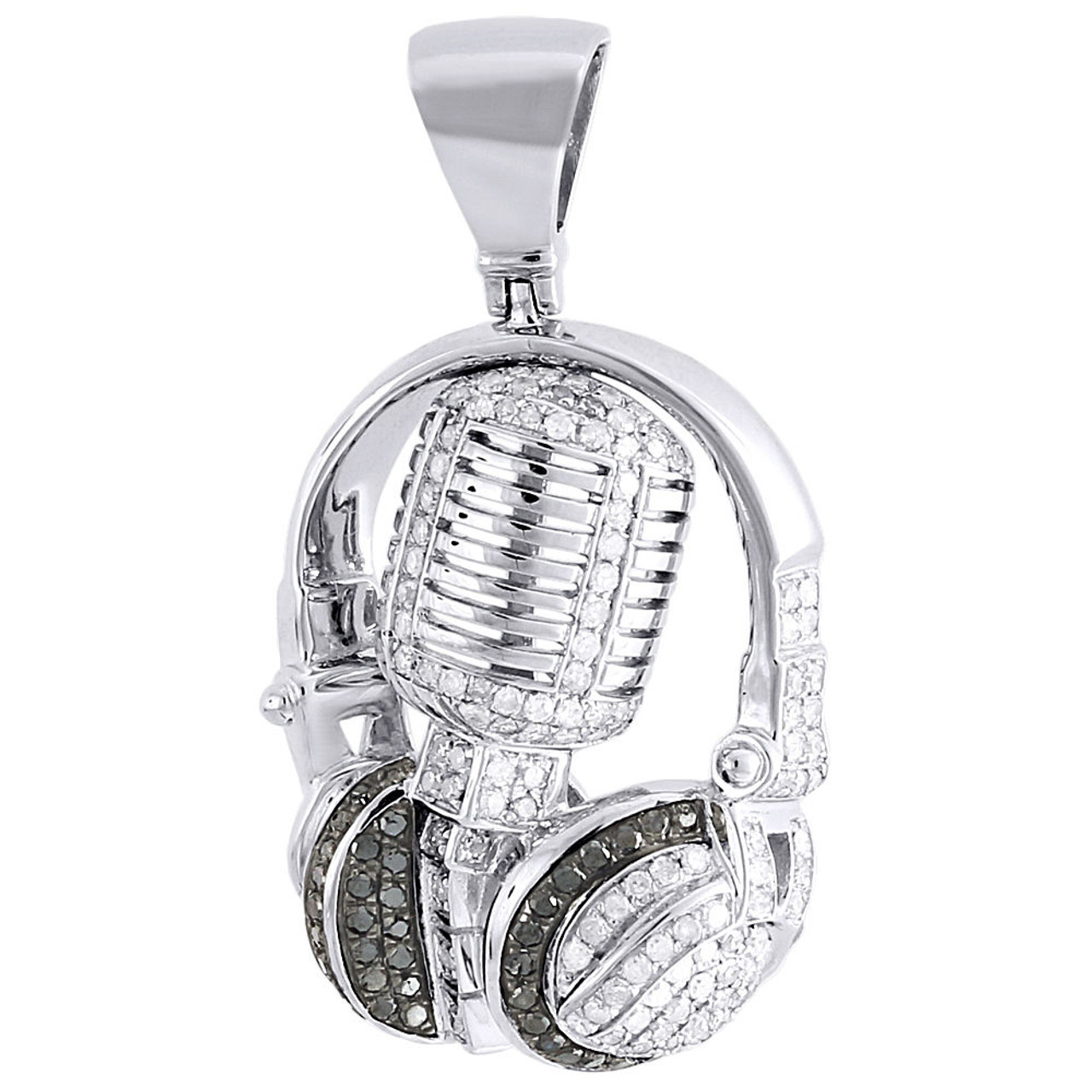 diamond microphone pendant