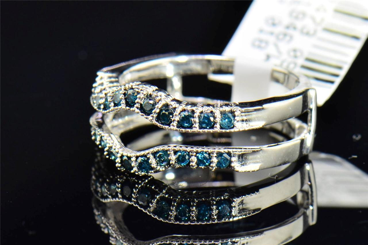 blue diamond ring wrap