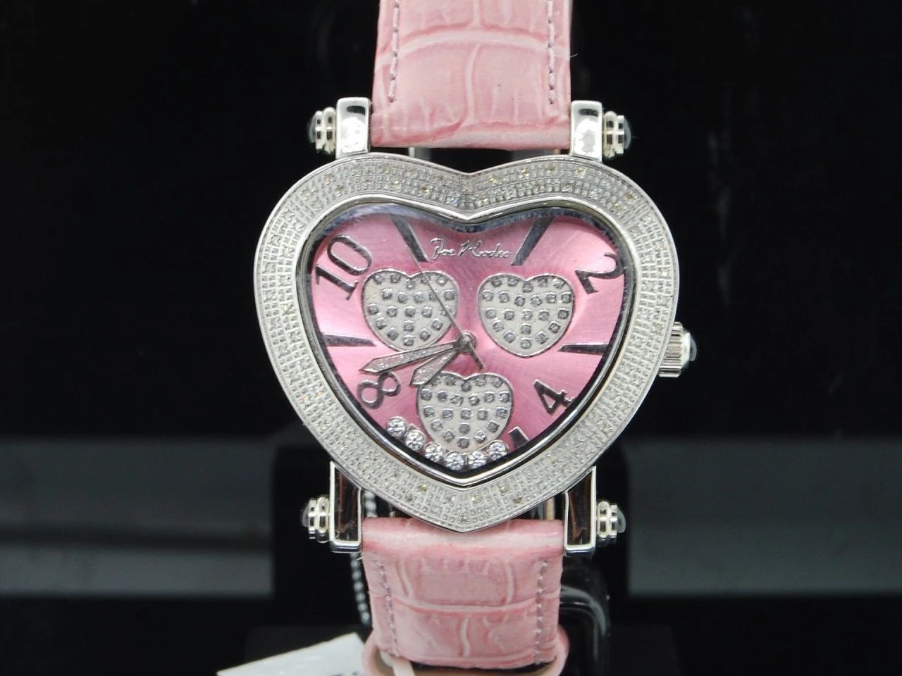 LADIES JOE RODEO JOJO MOVING HEARTS LOVE .75CT DIAMOND WATCH 