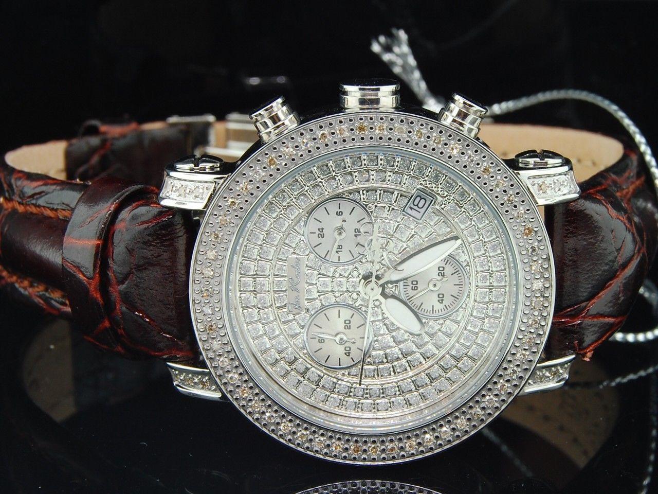 Captain_Herlock 【J.O White】 Joe Rodeo Rio Womens Diamond Watch 2.00ct Pink 965471