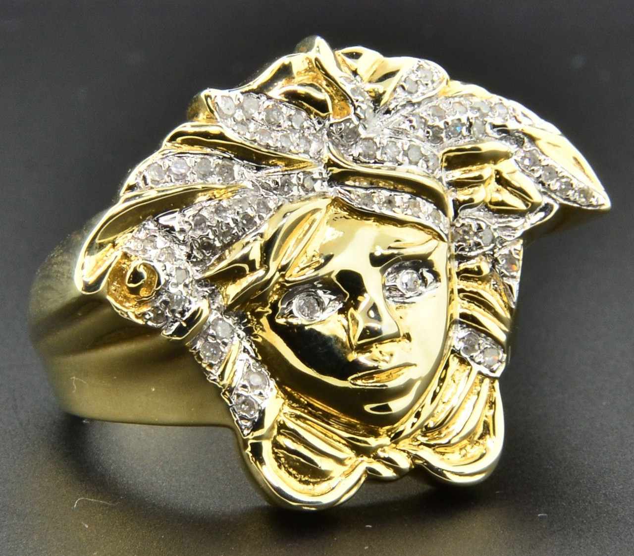 Versace Medusa Ring Mens Versace Pinky Ring Versace Medusa Ring In