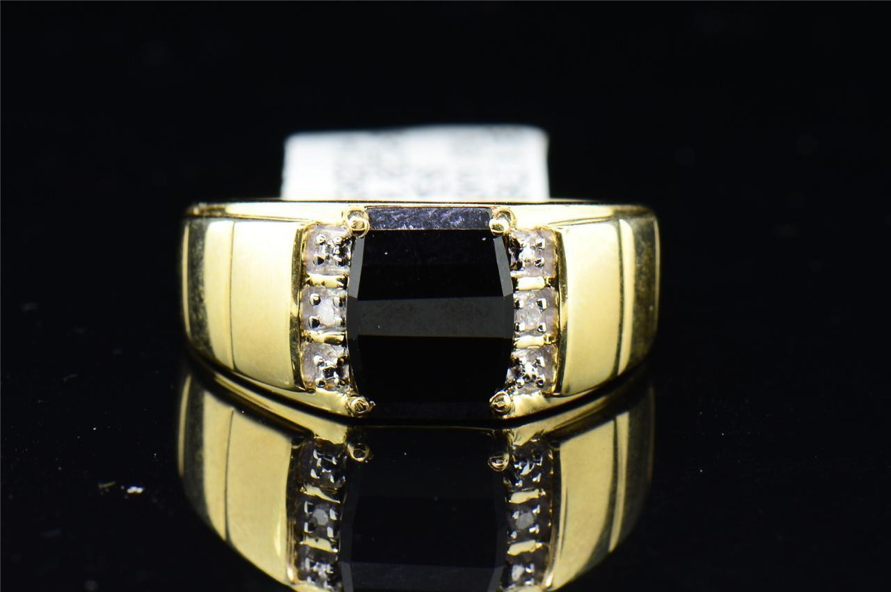 Men's Diamond Ring 3 ct tw Round 14K Yellow Gold | Jared