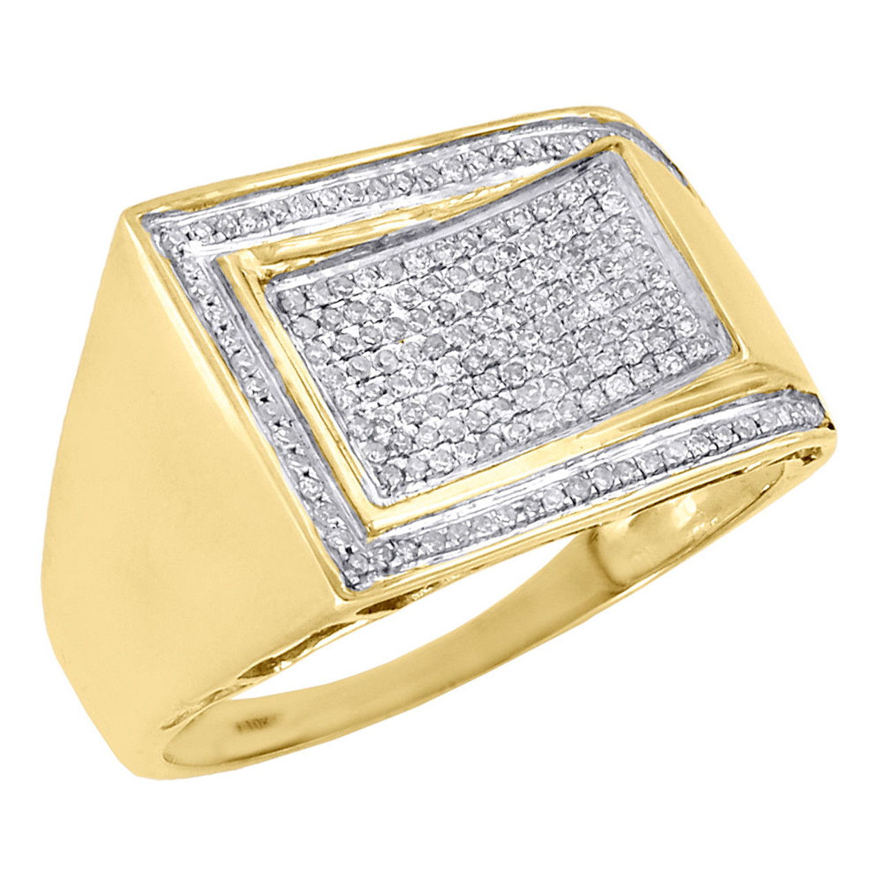 14 Karat Gold Men's Diamond and Black Onyx Ring – Bijou Inc.