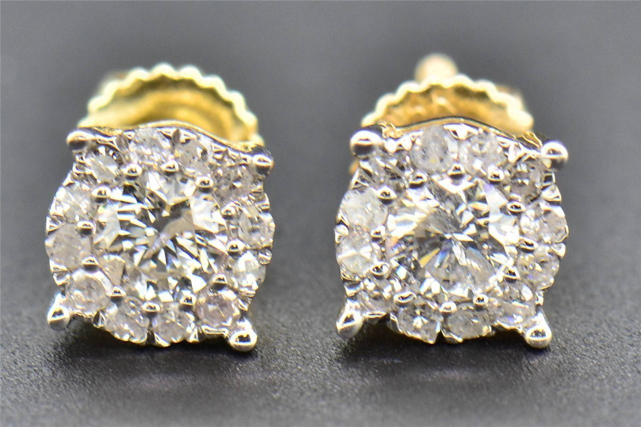 1 cts Classic Round Men's Diamond Earring – Everbrite Jewellery