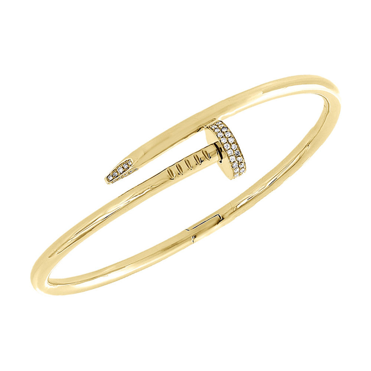 nail bangle with diamonds