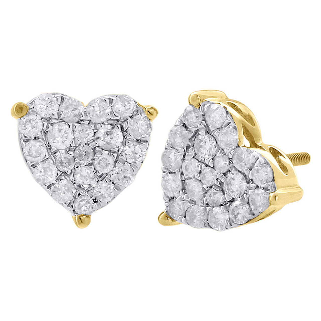 Diamond Heart Earrings .30ct - Holloway Diamonds