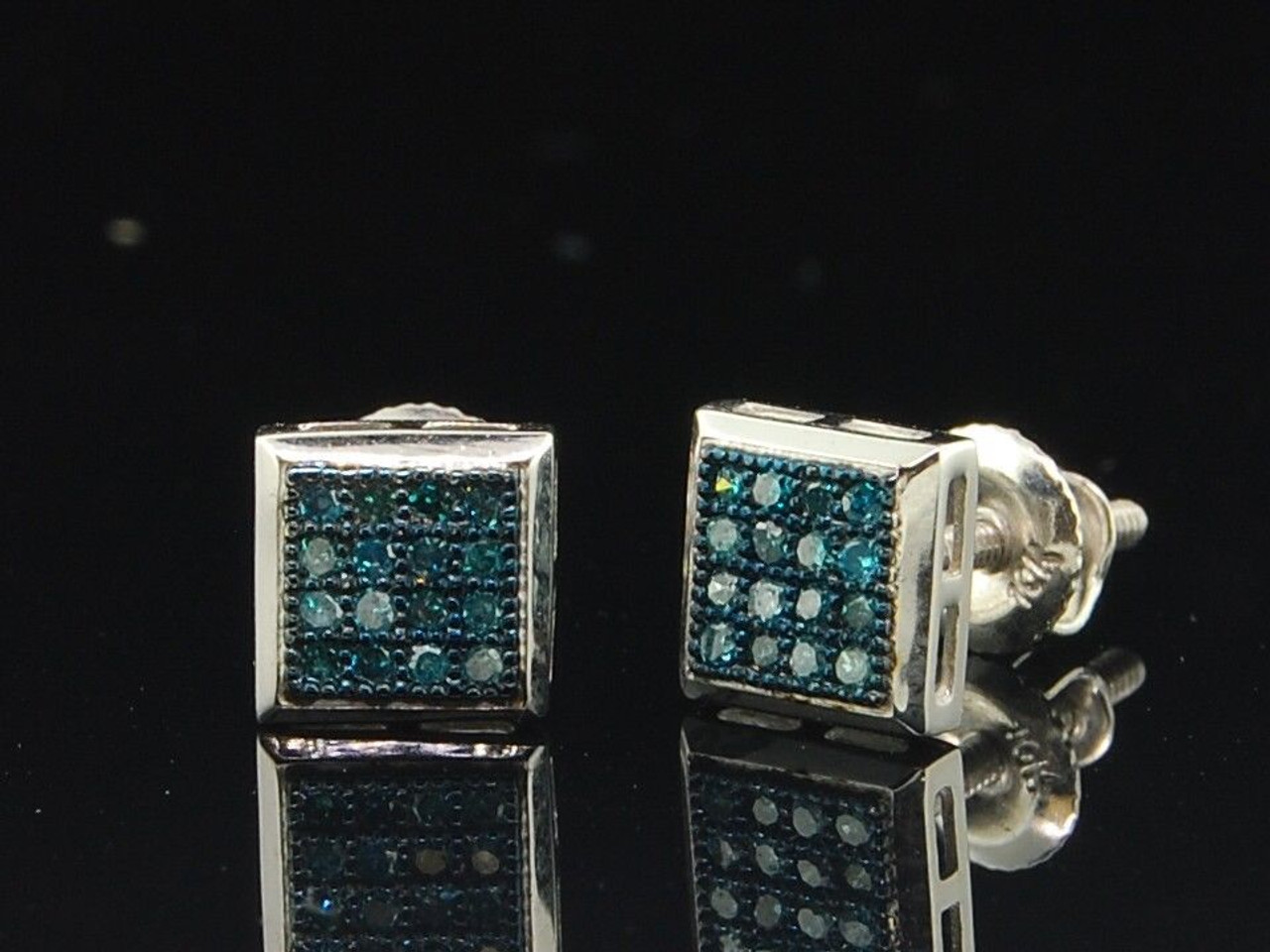 Discover more than 69 square blue diamond earrings latest