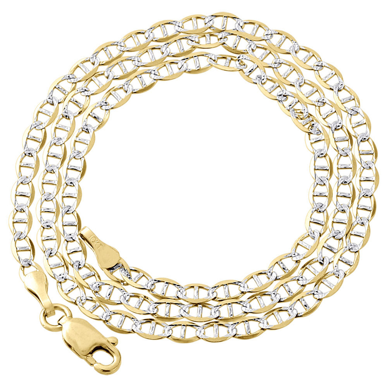 26 in Mens 14K White Gold Rope Chain (2mm) | Shane Co.