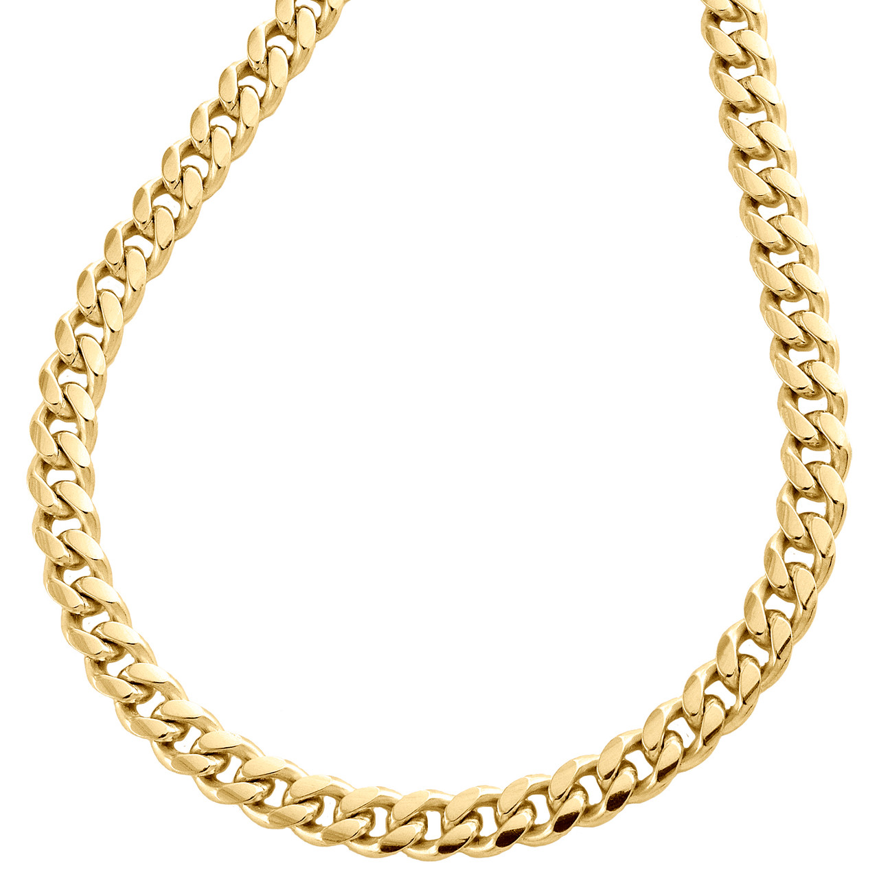 16-40"MEN Stainless Steel 4mm Gold Miami Cuban Curb Link Chain Necklace*GN155 