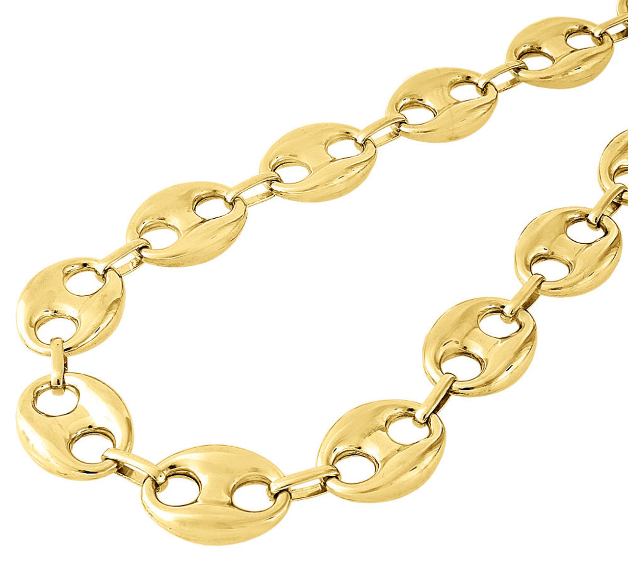 14k 585 Puff Gucci Link Chain 24