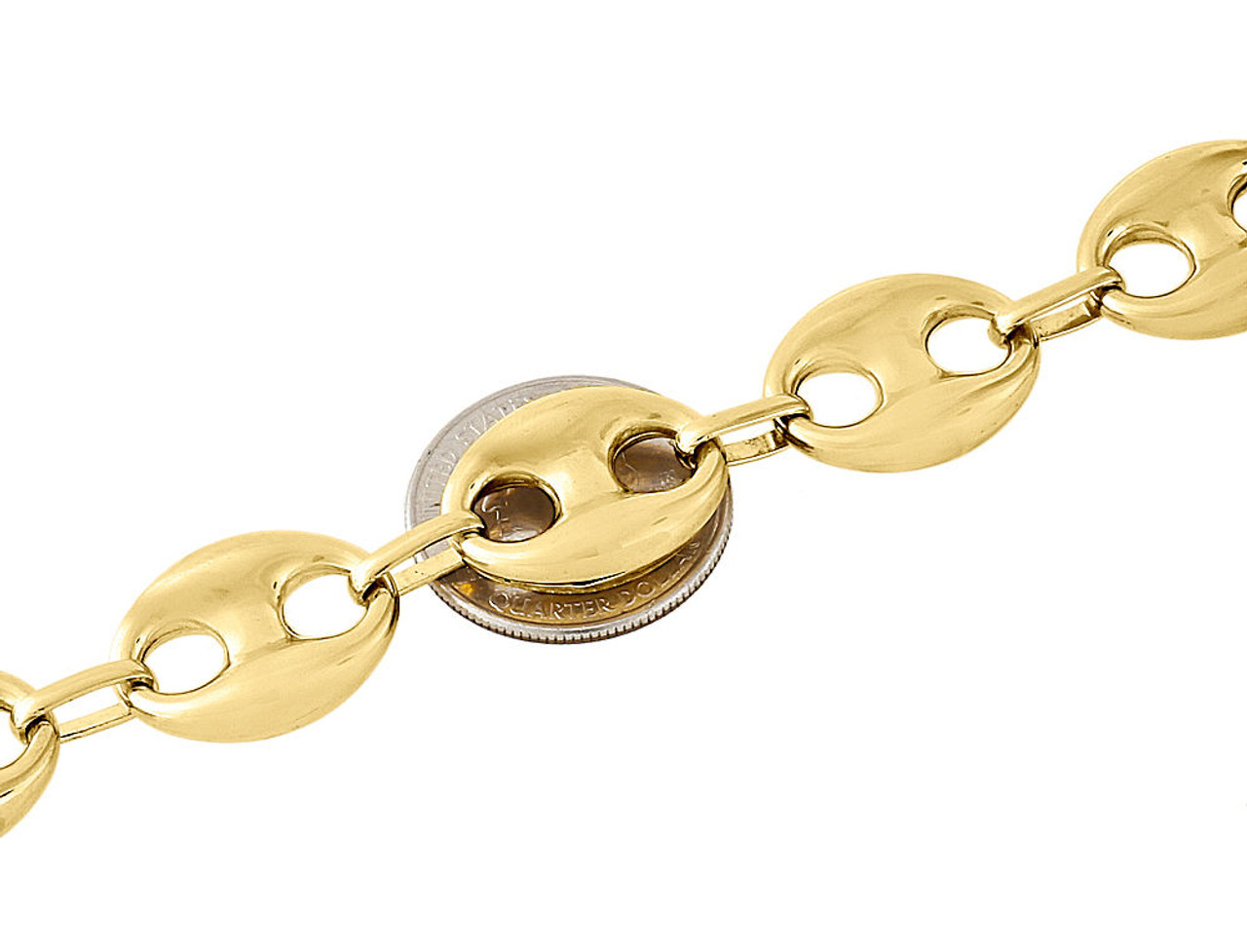 10k Solid Yellow Gold Gucci Bean Chain – Johnny's Ice & Co