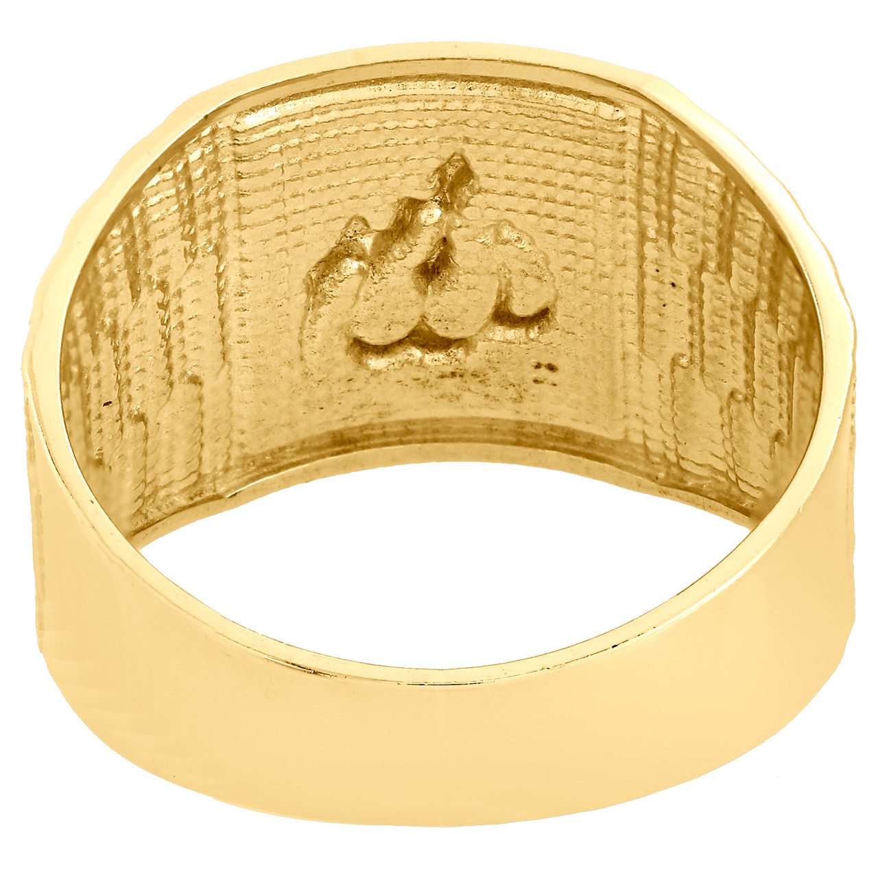 VNOX 18k Gold Plated Islamic Allah Suqare Ring Muslim Signet Ring for Arabic  Islamic Muslim Prayer,Pinky Ring,Size 8|Amazon.com