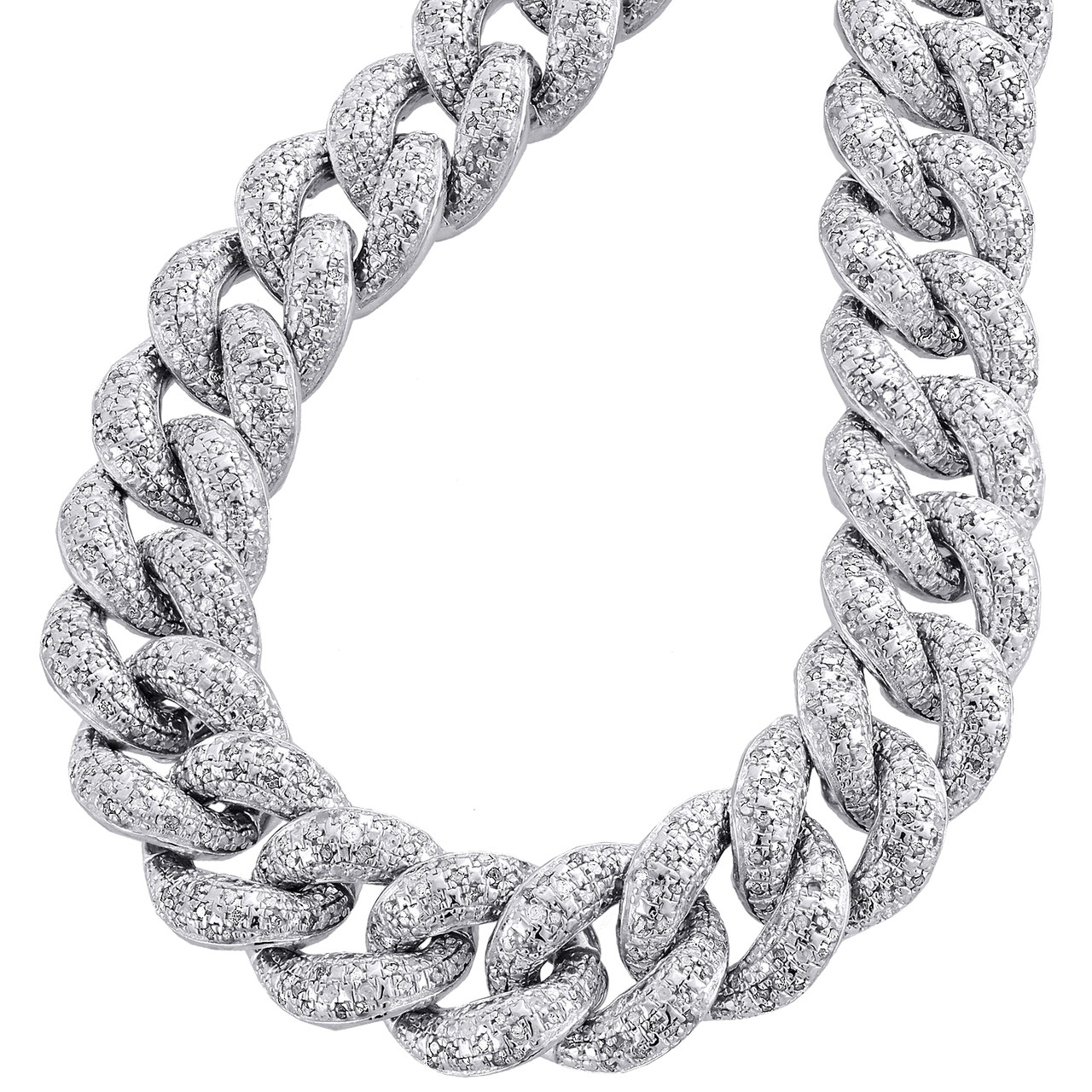 Diamond Choker Miami Cuban Link Chain 