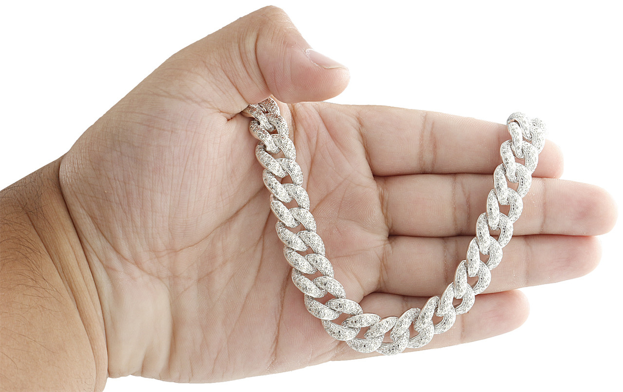 Diamond Choker Miami Cuban Link Chain 